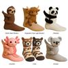 1 Pair Cartoon Animal Cotton Socks Soft Sleeping Socks Fashion Floor Socks for Christmas Holiday Home Gifts