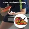 Bolsa para Paleta de Tenis de Mesa Patrón Exquisito Cierre de Cremallera Antiarañazos a Prueba de Polvo con Bolsillo Protectora Tela Oxford Bolsa para Paleta de Ping-Pong Tenis de Mesa