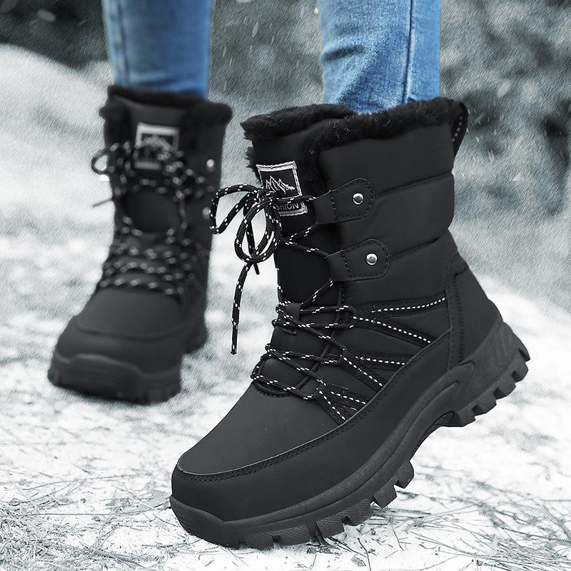 Nieuwe winter katoenen schoenen hoge sneeuwschoenen warme en antislip laarzen lange schacht