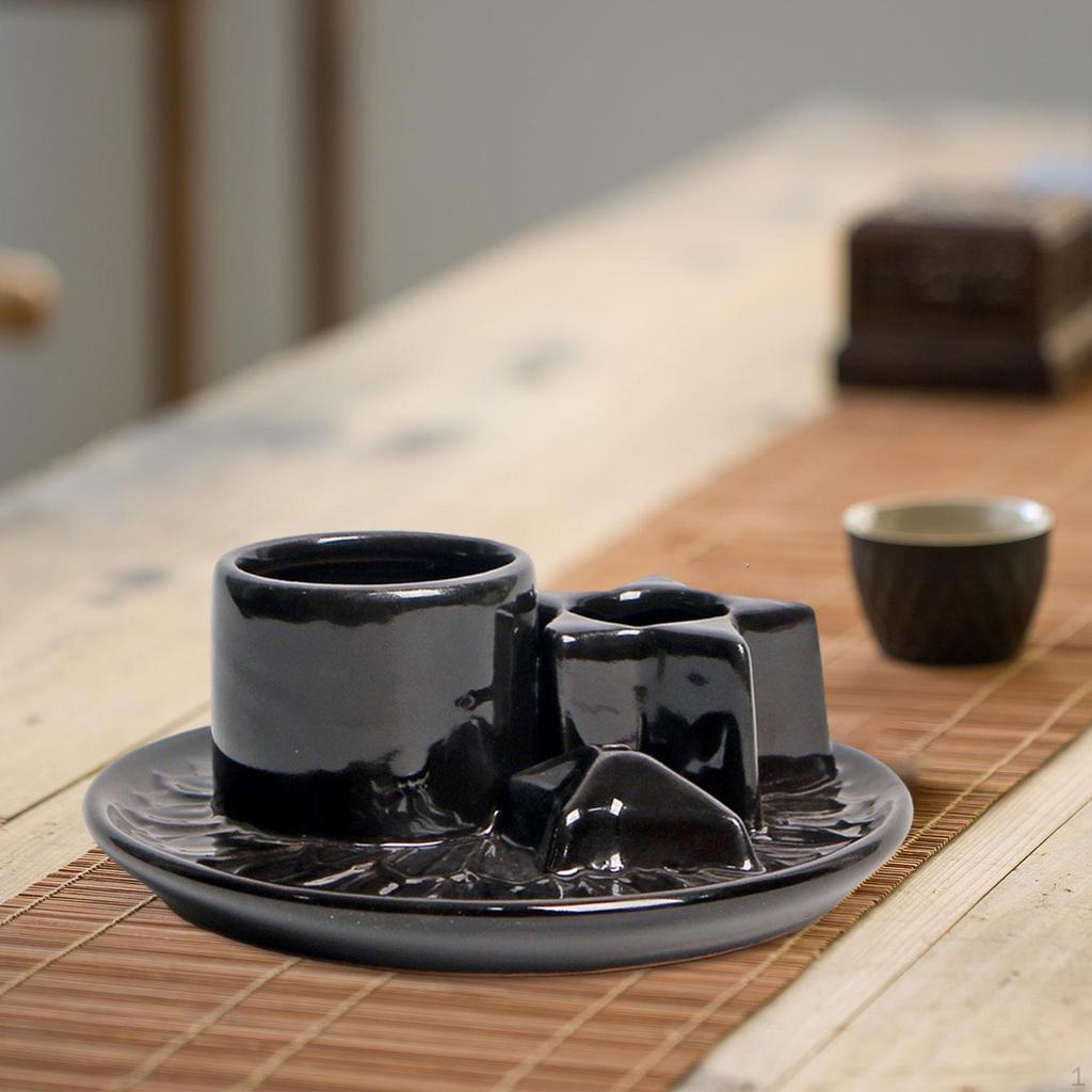 Incense Burner Holder Decor Accessories Home Fragrance Ceramic Ornament for Tabletop Living