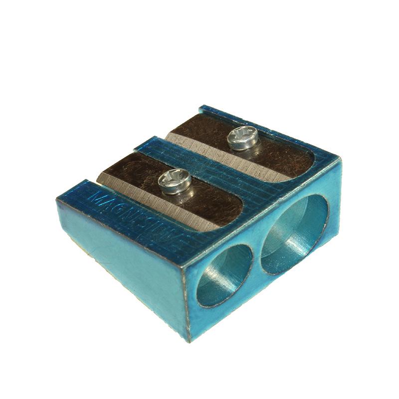 KUM 475 Magnesium Metal 2-Hole Pencil Sharpener (8+11mm) синий