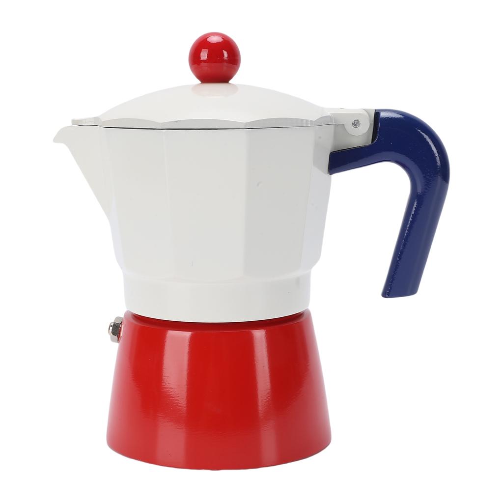 İtalyan Kahve Makinesi 150ml 3 Fincan Alüminyum Tek Valf Taşınabilir Ocak Üstü Kahve Makinesi Potu Küba Kafe Evde Demleme için