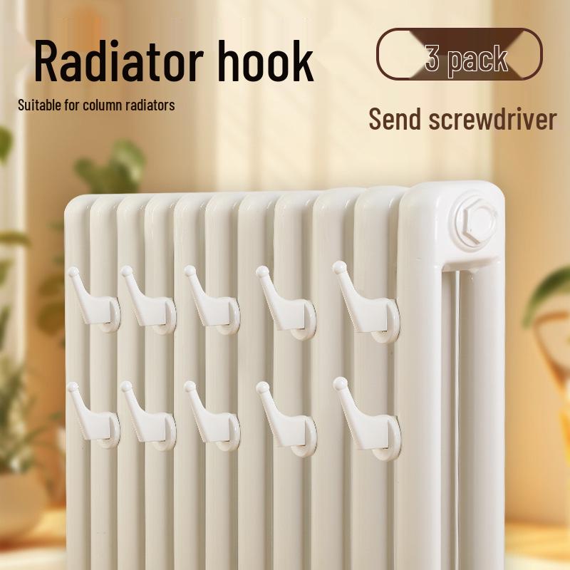 Háčky na radiátor Sušák Věšák bez vrtání na oblečení Ručníky Klobouky Koupelnový ohřívač Závěsný háček