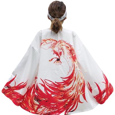 Phoenix Pattern Happi Haori Festival Japanese Japanese Event Summer One Size Fits Phoenix Pattern Matsuri [NOVUS VENTUS] Coat, Coat, Hanten, Coat,