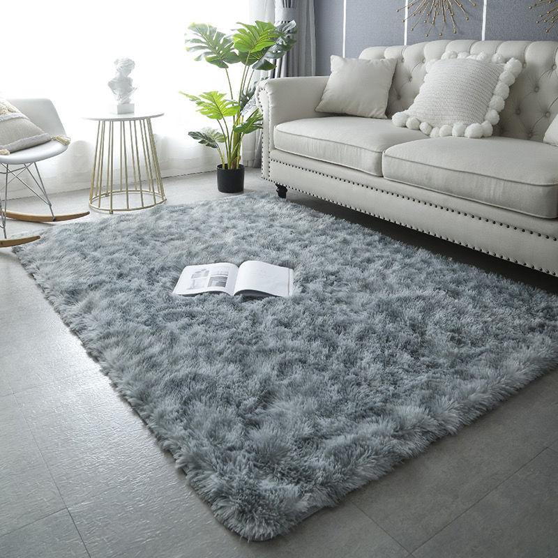 Plush Carpet Bedside Carpet Living Room Fully Covered Large Area Carpet Homestay Mat