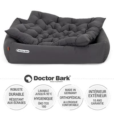 Doctor Bark Grau Bett Mit Einlegekissen Xxl (Hund), Hundebett + Katzenbett - Bild 3