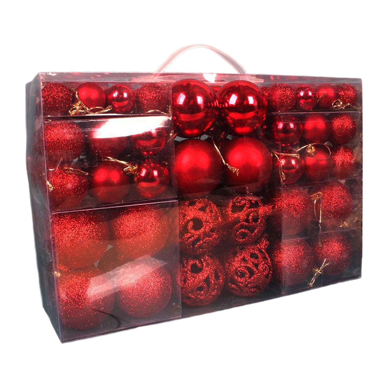 100Pcs Christmas Ball Ornaments Tree Hanging DIY Party New Year Engagement