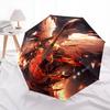 1 PC Automatic Folding Umbrella - Musical instruments Pattern, Portable & Foldable Design with 8 Ribs, Christmas Birthday Gifts