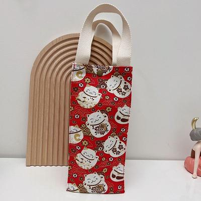 Canvas Tote Bag Mug Holder Water Bottle Bag Beverage Bag Tumbler Case Holder Cup Sleeve