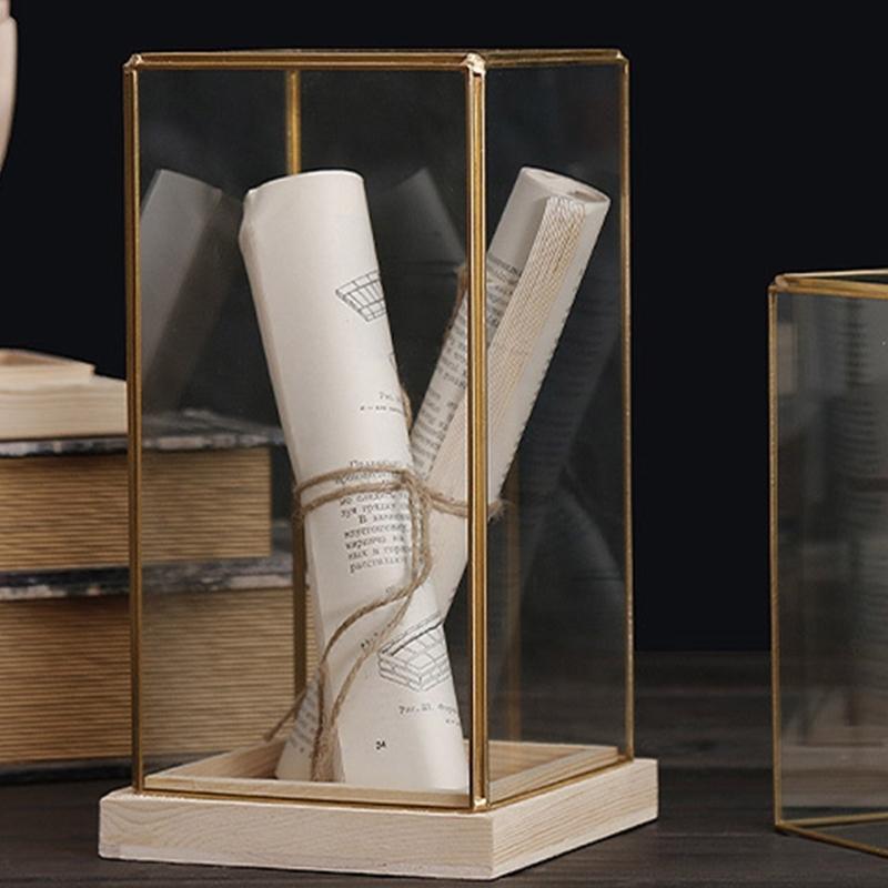 Samlarobjekt Glasmonter Monter för Samlarobjekt Displaylåda Dekorativt Hantverk för Hem och Kontor