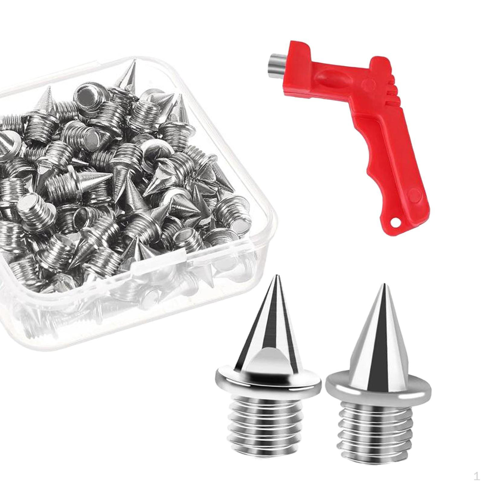 

60 шт. шипов для легкой атлетики, универсальные, практичные, портативные, 5 мм, серебряный