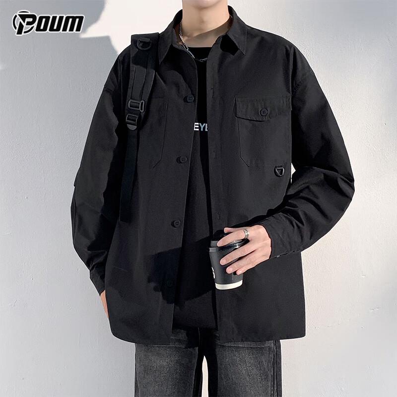 

POUM Men s American Workwear Long Sleeve Shirt Jacket L