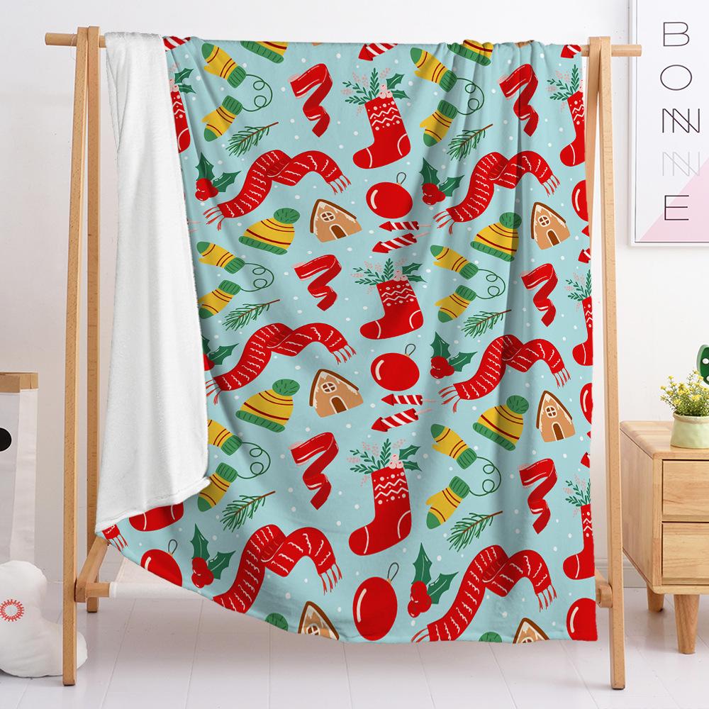 Christmas Blanket Flannel Blanket Gift Snowman Blanket Spring And Autumn