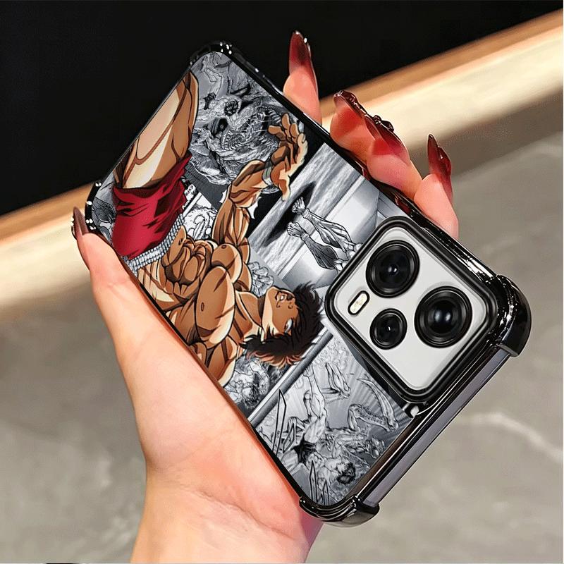 Baki the Grappler Anime Plating Phone Case For Xiaomi Poco X5 X6 X7 X8 Pro Max F8 Ultra F7 M8 M7 M5S Redmi 15C 15 14C 13C 13 X3
