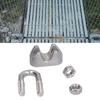 20Pcs 304 Stainless Steel Wire Rope Clamp 1/16 Inch Rigging Cable Clip  Hardware Rigging