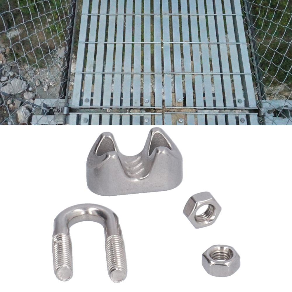 20Pcs 304 Stainless Steel Wire Rope Clamp 1/16 Inch Rigging Cable Clip  Hardware Rigging