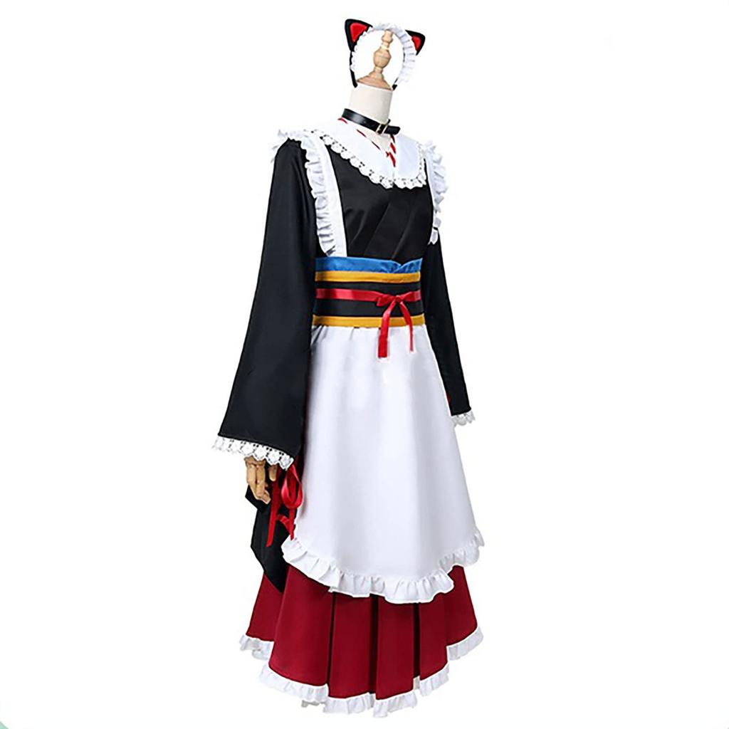 [Milky Time] Nijisanji Inui Toko Cosplay VTuber Maid Costume Halloween Inu Cousin