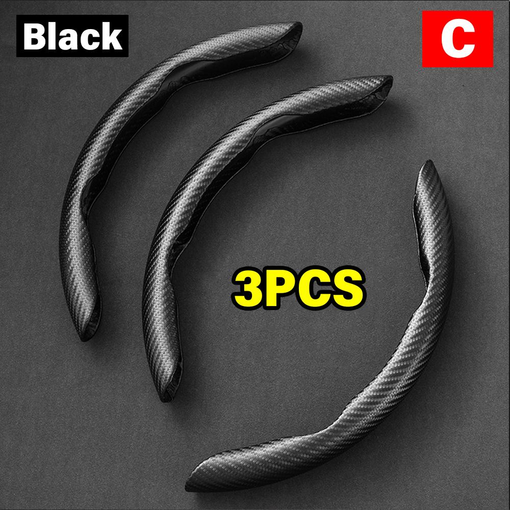 Non-Slip Car Steering Wheel Cover Carbon Fiber Booster Cover Auto Interior Accessories For BMW F10 G30 E92 G20 E46 E90 X3 X5 E53