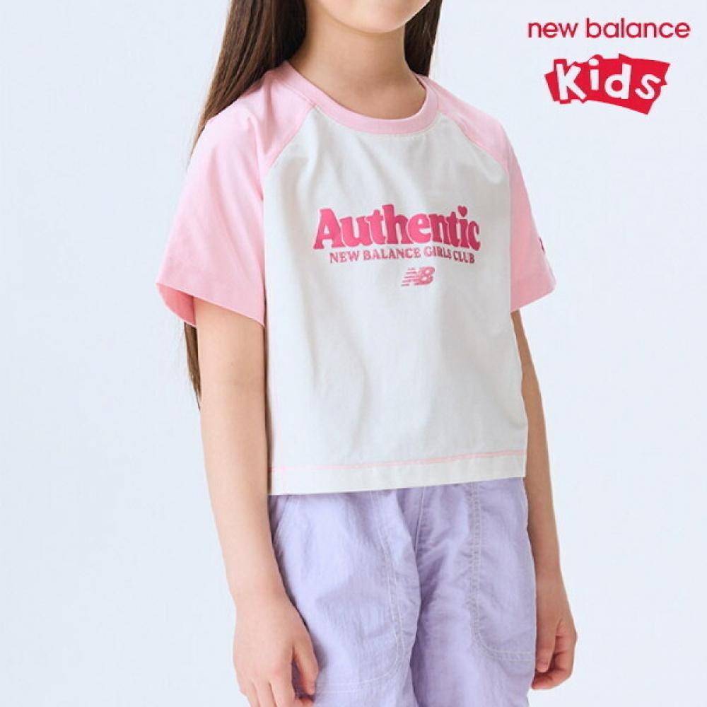 

New Balance Kids Girls Raglan Color Crop Tee Nk9ee2802g 25 Short Sleeve Tee 150/size