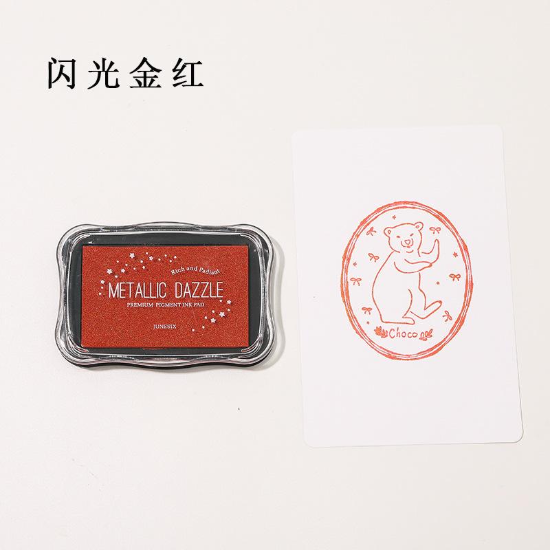 Metallic Large Ink Pad Stamp Companion for Scrapbooking DIY Rubber Stamps Doodling Art