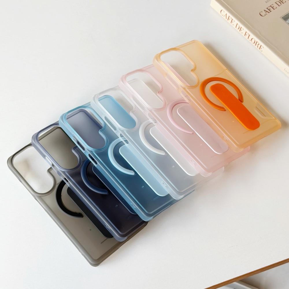Slim PC Clear Matte Card Slot Shockproof Case for Samsung Galaxy S26 S25 S24 Plus Ultra Grip Holder For Magsafe Magnetic Cover