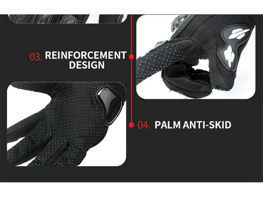 Men's Four-Season Motorcycle Riding Gloves – Anti-Fall, Cold-Proof, and Breathable for All Weather