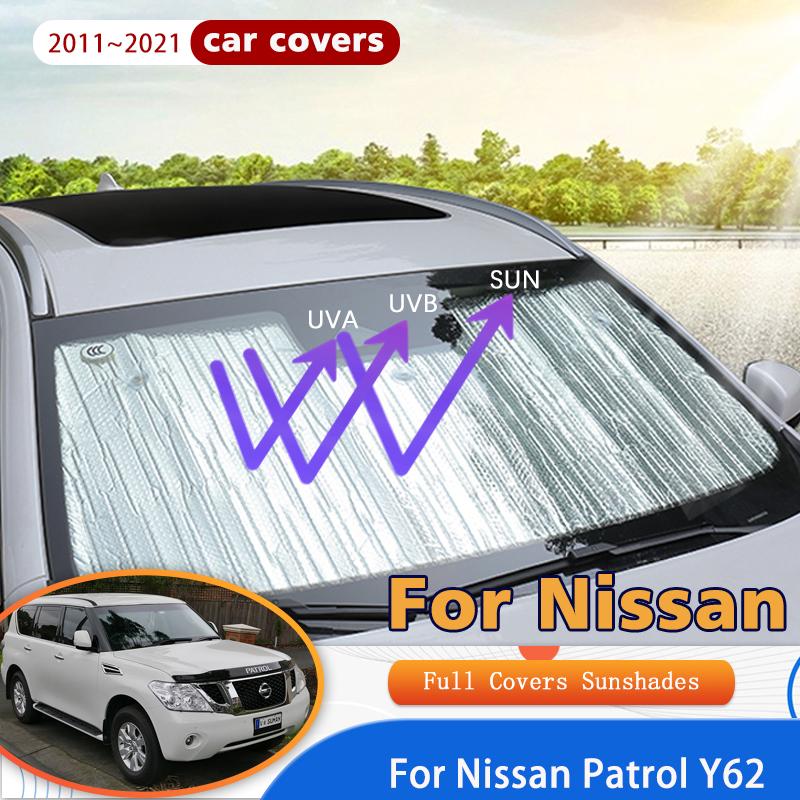 

Автомобильные солнцезащитные козырьки с полным покрытием для Nissan Patrol Y62 2011 ~ 2022 2012 2013 Солнцезащитный крем для окон с защитой от ультрафиолета Крышка солнцезащитного козырька Авто