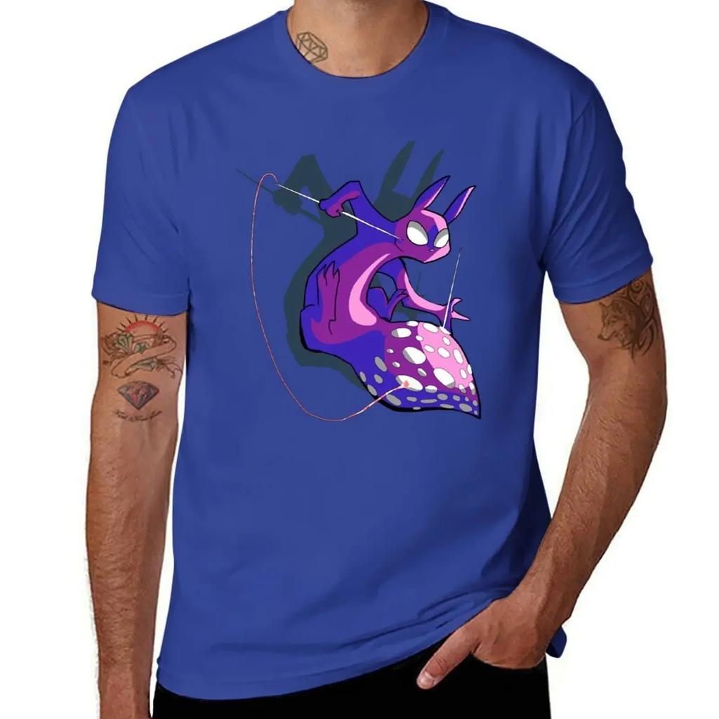 Rain World Downpour Slugcat Spearmaster T-Shirt customs vintage anime shirt animal prinfor boys fitted t shirts for men