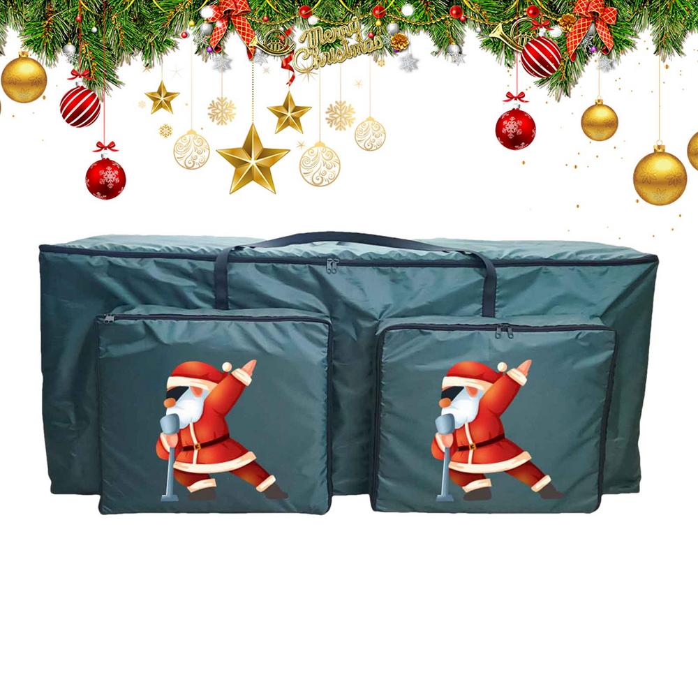 Christmas Tree Storage Bag Wreath Pouch With 2 Front Pockets Holiday Supplies Wreath Storage Organizer For Laundry Garage Living