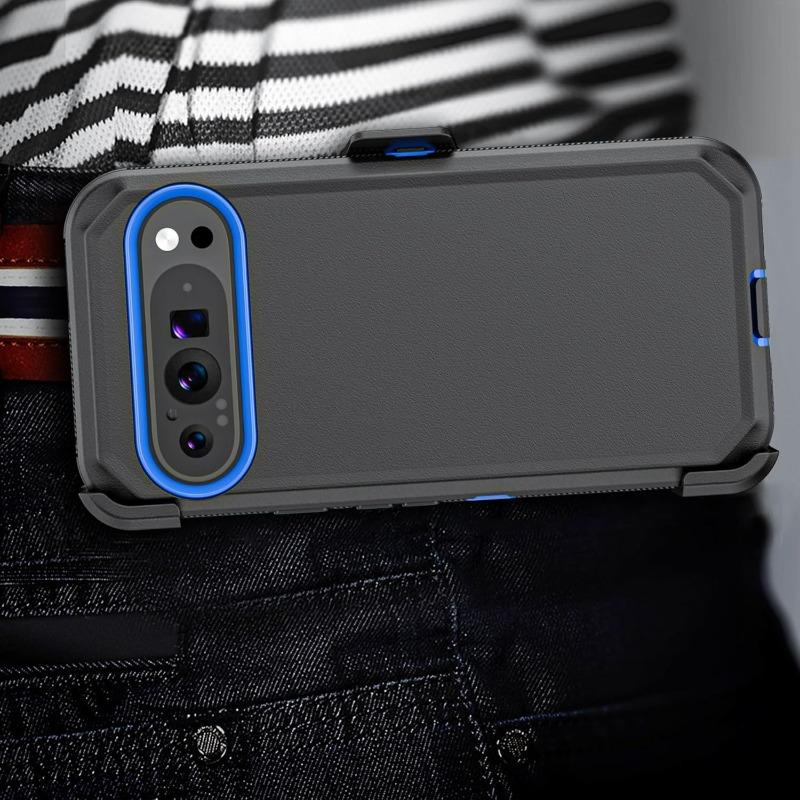 Prémiový odolný kryt na telefon vojenské kvality pro Google Pixel 10 9 8 Pro XL s klipem Pevný nárazuvzdorný pancéřový chránič Cell Cover