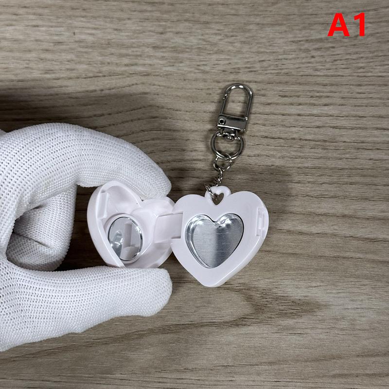 

Розовый Голубой Белый Любовь Зеркало Брелок Коробка для хранения Сделай сам Пластиковая Пустая Коробка Мини Портативный Брелок Подарок Вечеринка