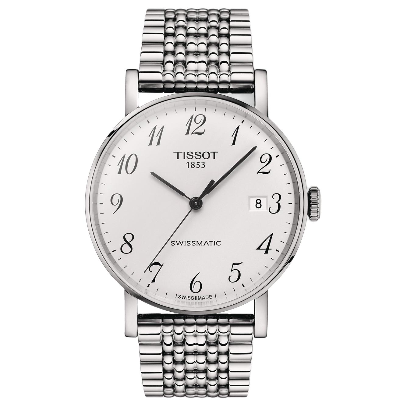 

TISSOT Meishi Collection Mechanical Movement Men s Watches Watch 40mm White Dial Stainless Steel Case T109.407.11.032.00 White Dial Silver Strap