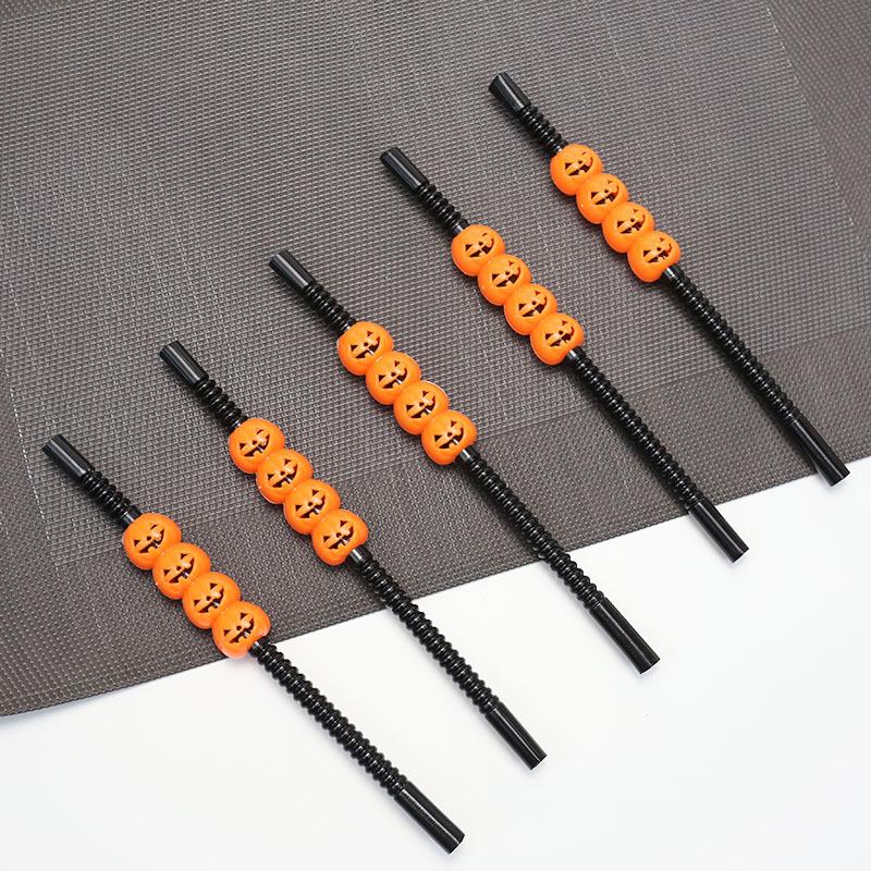 Halloween Decorations, Bars, KTV Restaurants, Halloween Decorations, Pumpkin Straws, Halloween Straws, Party Supplies
