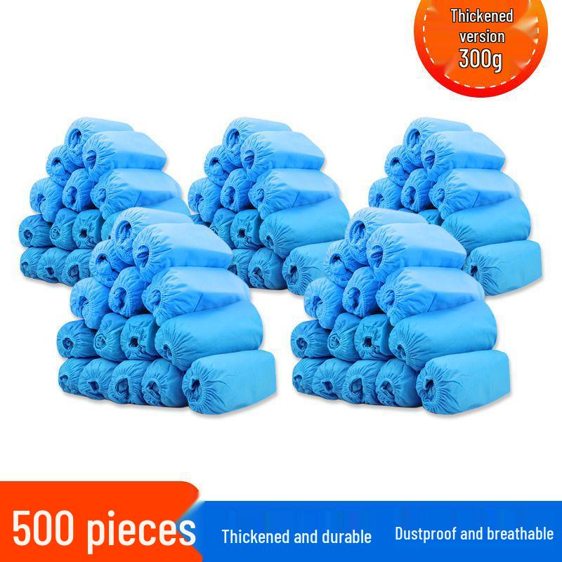 Disposable Non-Woven Shoe Covers - Wear-Resistant, Non-Slip, Dustproof, Breathable, Indoor Footwear for Students and Adults, Thickened, Free Shipping