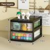 JOJAJU 1Pc Storage Box,Space-Saving Clear Drawer Organizer (2/3/4-Tier) Sort Office,Home,dormitory,Makeup, Pens, Jewelry