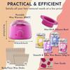 Wuwuvista 27pc Hair Removal Set - Hypoallergenic Wax Kit with Wax Beads & Wax Machine for Brazilian/Face/Body/Sensitive Skin