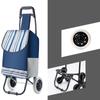 Grocery Cart Small Cart Climbing Stairs Folding Small Trailer Hand-Pulled Trolley Household Portable Storage Shopping Cart