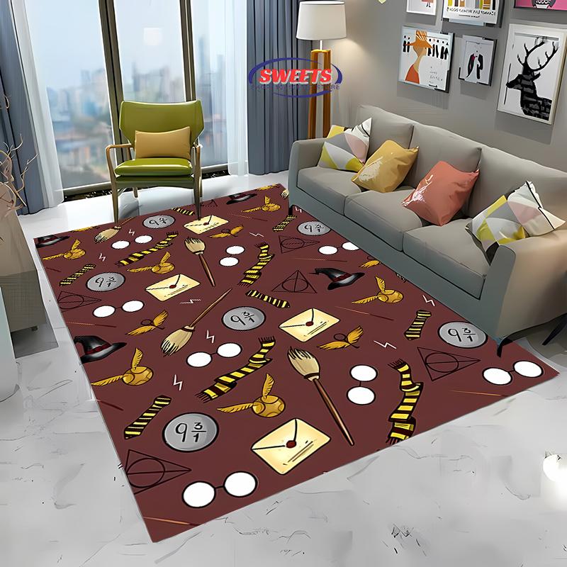 New Arrive Magic Props Pattern Large Carpet for Living Room Cartoon Bedroom, Sofa Doormat Kitchen Floor Rug Anti-slip Decor Mat