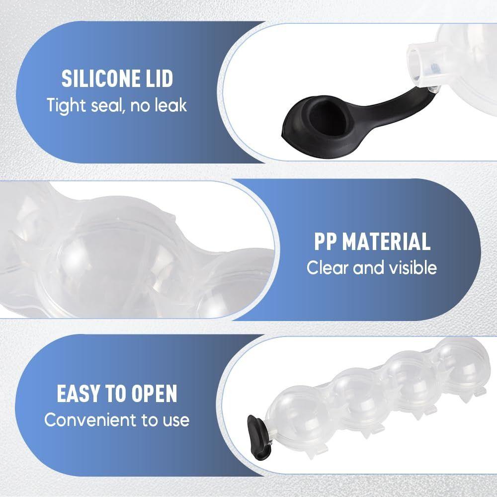 Clear Ice Ball Maker Mold Round Ice Box Summer Ice Cube Maker  for Bar Party