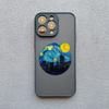 Cartoon Starry Sky Wave Phone Case for iPhone 16 15 14 Pro Max 13 12 11 Pro Max Mini XR XS X 7 8Plus Creative Oil Painting Cover