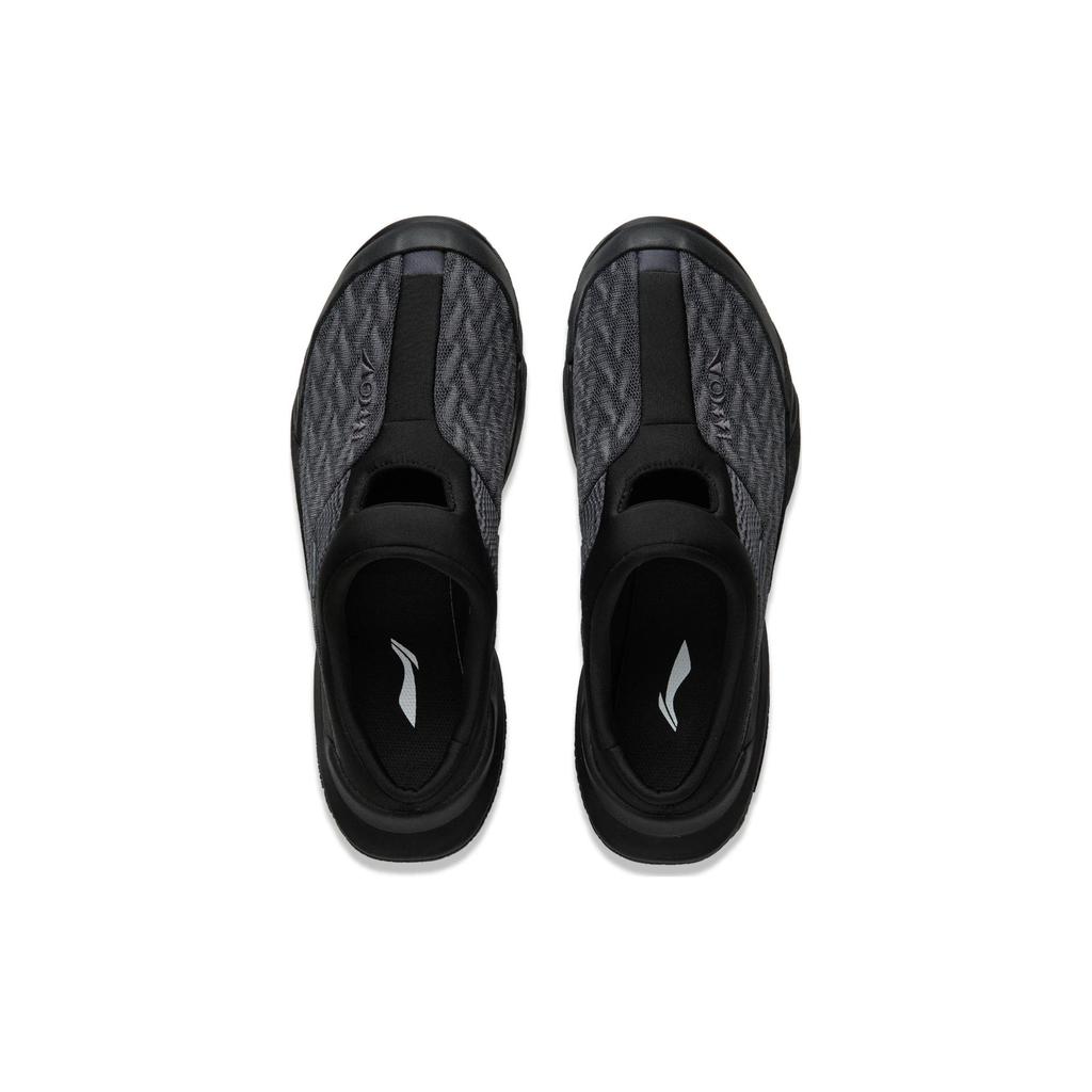 New LiNing CF Tracing Collection, Xingshan Slipper Cushioning, Wear Resistant Low top Casual Shoes Unisex Black AGLU177-2