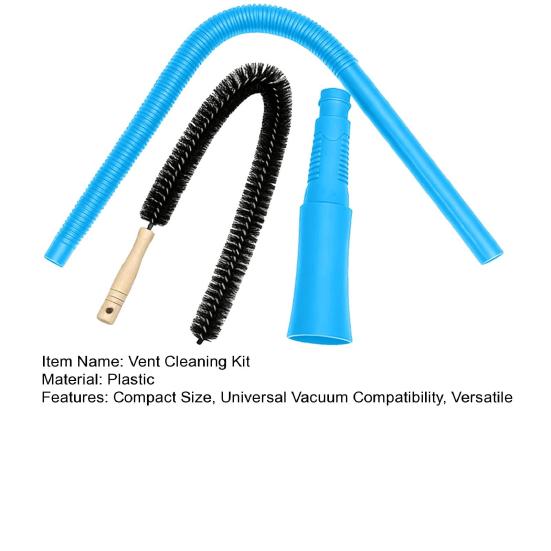 Kit de Curățare a Grilei Uscătorului cu Perie Flexibilă din Kapok pentru Scame, Cap de Aspirator pentru Praf din Conducte, Instrument de Curățare cu Rază Lungă