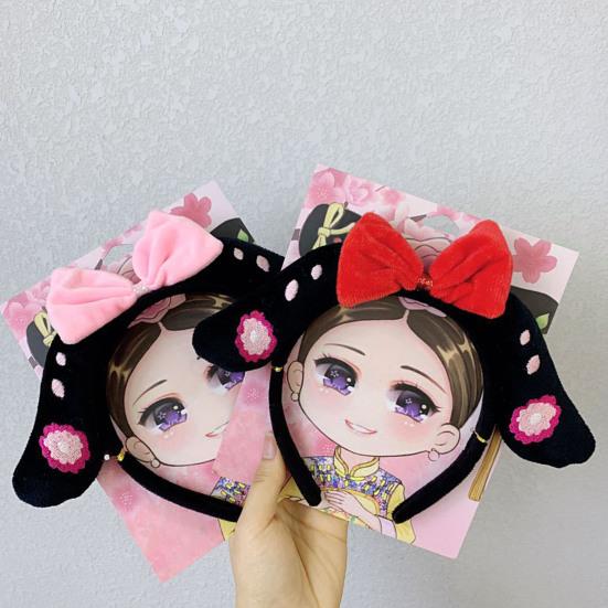 Girl Flower Tassel Hair Hoop Cosplay Princess Headwear Chinese Ancient Hairband