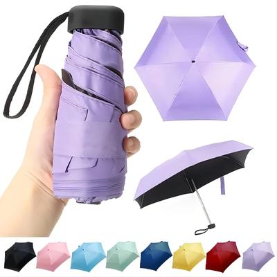 Anti UV  Super Mini Pocket Compact Sun Umbrella Folding Rain Windproof Travel Mini Umbrella