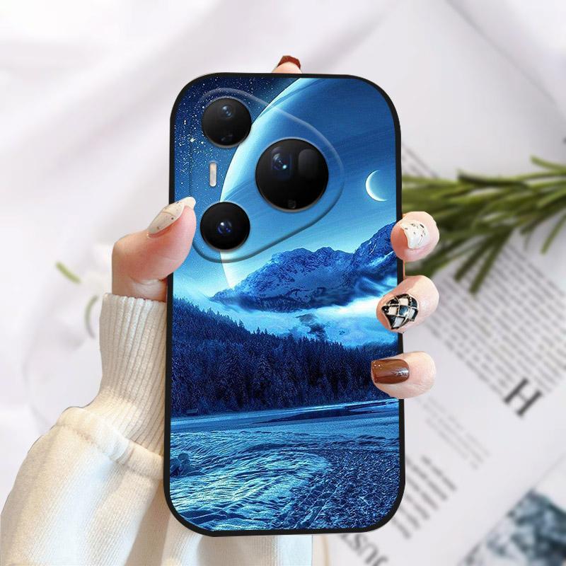 Phone Case For Huawei Pura 80 Ultra Pretty Stylish Painting Soft TPU Silicone Shockproof Cover For Huawei Pura80Ultra Fundas