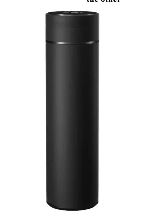 500ML Smart Temperature Display Thermos - 2-in-1 Divided Stainless Steel Vacuum Bottle with Dual Lids, Leak-Proof Outdoor Cup