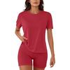 Women Pajamas 2 Piece Sets For Women T-shirt Shorts Outfits Sleepwear