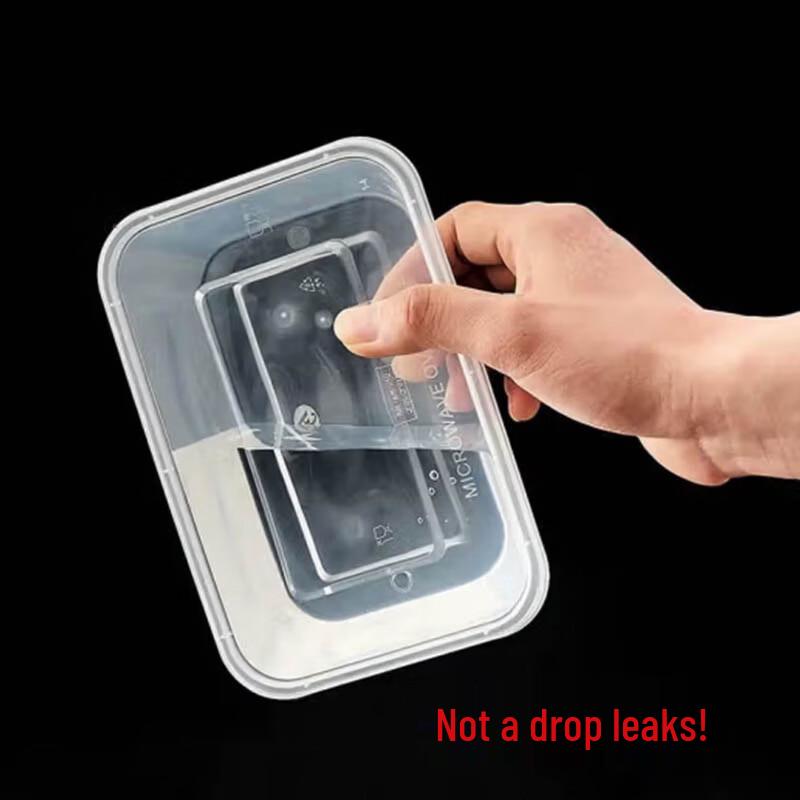 Disposable Transparent Plastic Food Containers with Lids
