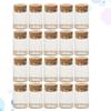 HOOTNEE 20pcs Small Glass Bottles with Cork Tea Storage Jars Mini Bottles Party Supplies Glass Wish Jars