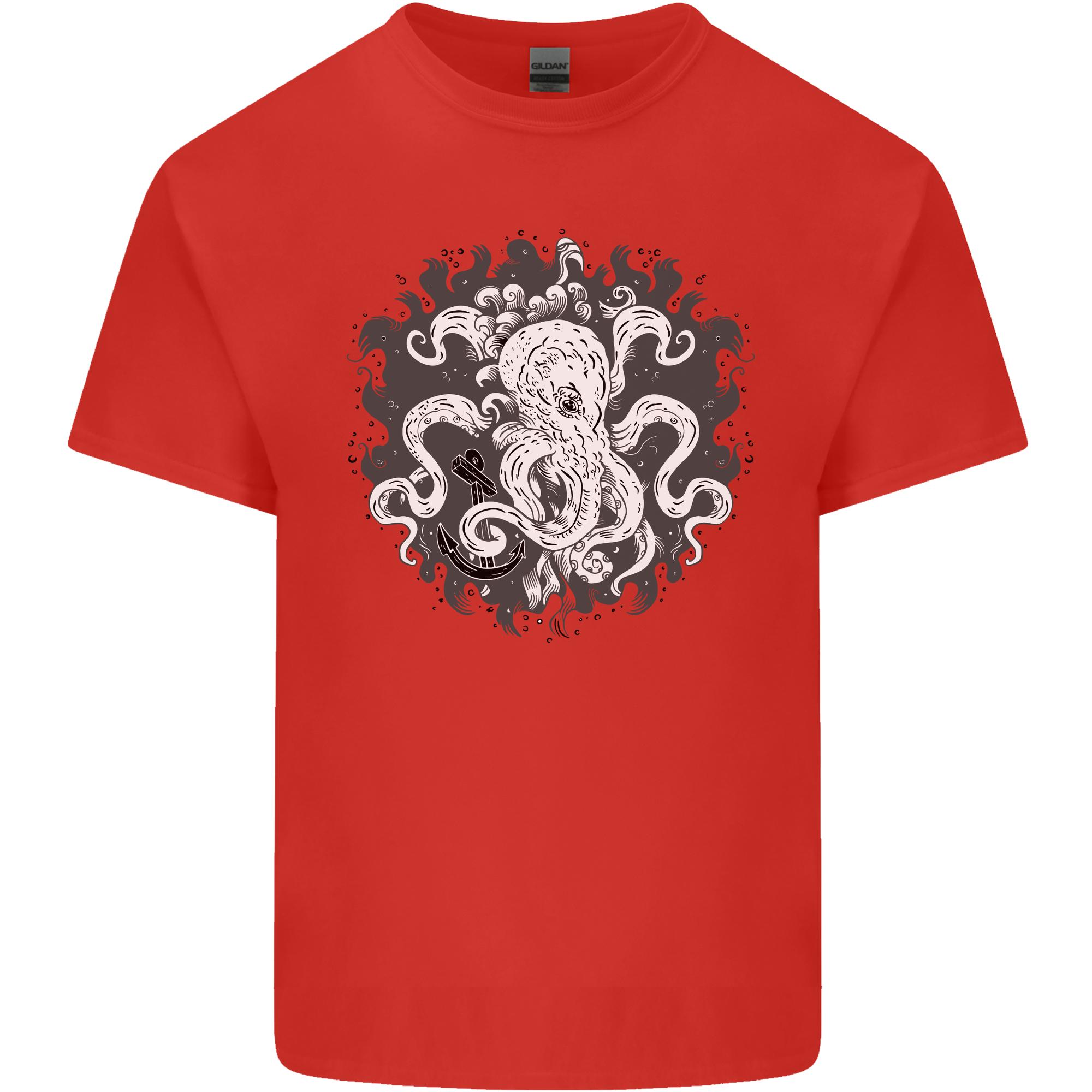 An Octopus in the Deep Ocean Sailor Sailing Unisexs Light Cotton TShirt S